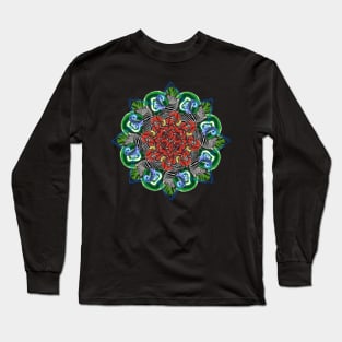 zebra snakes mandala Long Sleeve T-Shirt